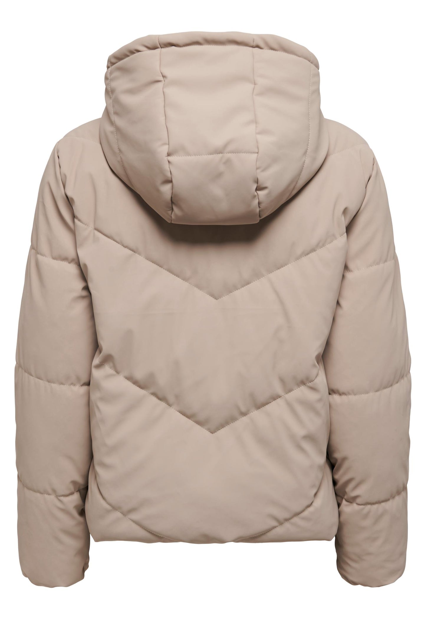 
                  
                    JDY Arnhem Water Repellent Quilted Short Hooded Puffer Jacket in Beige - One Nation Clothing
                  
                