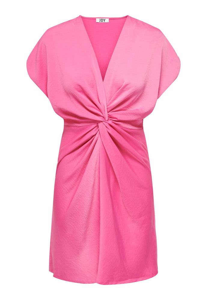 
                  
                    JDY Urba Twist Front Matte Satin Mini Dress in Pink - One Nation Clothing
                  
                