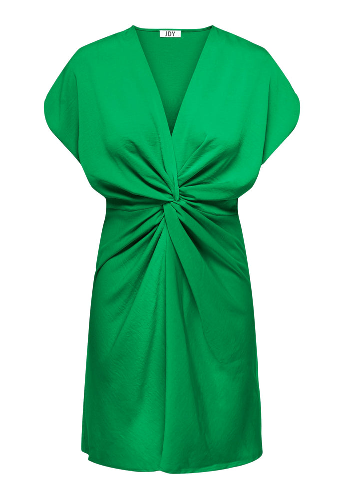 
                  
                    JDY Urba Twist Front Matte Satin Mini Dress in Green - One Nation Clothing
                  
                