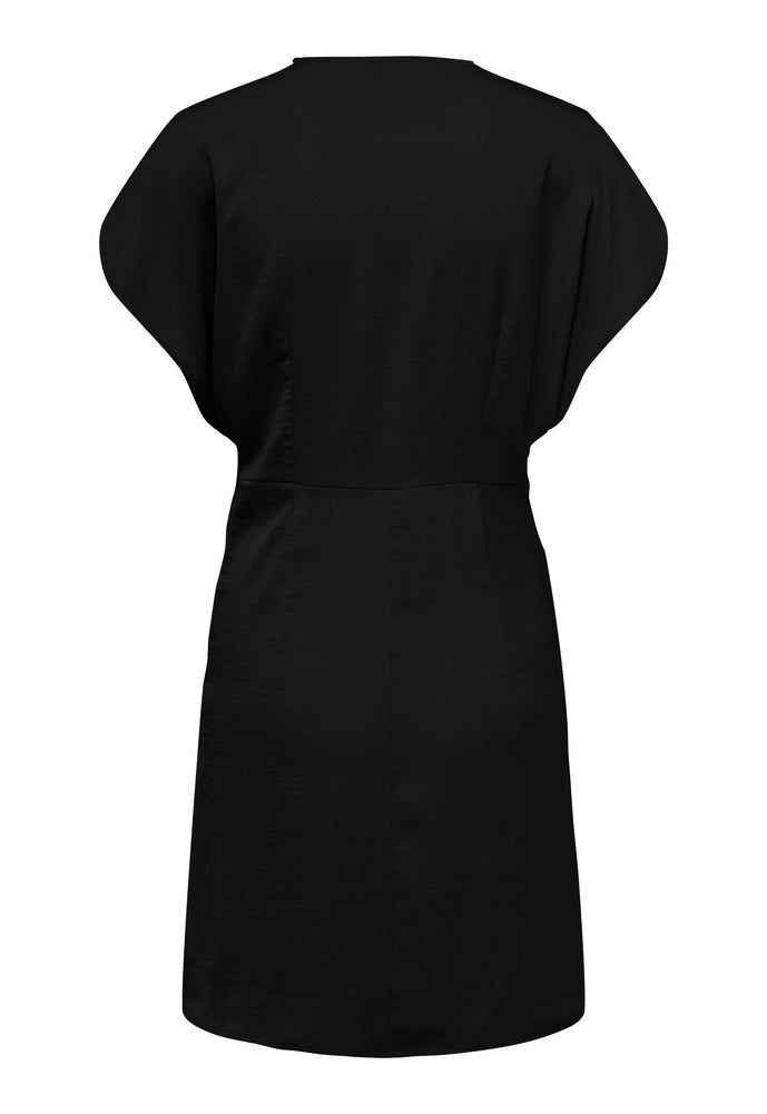 
                  
                    JDY Urba Twist Front Matte Satin Mini Dress in Black - One Nation Clothing
                  
                