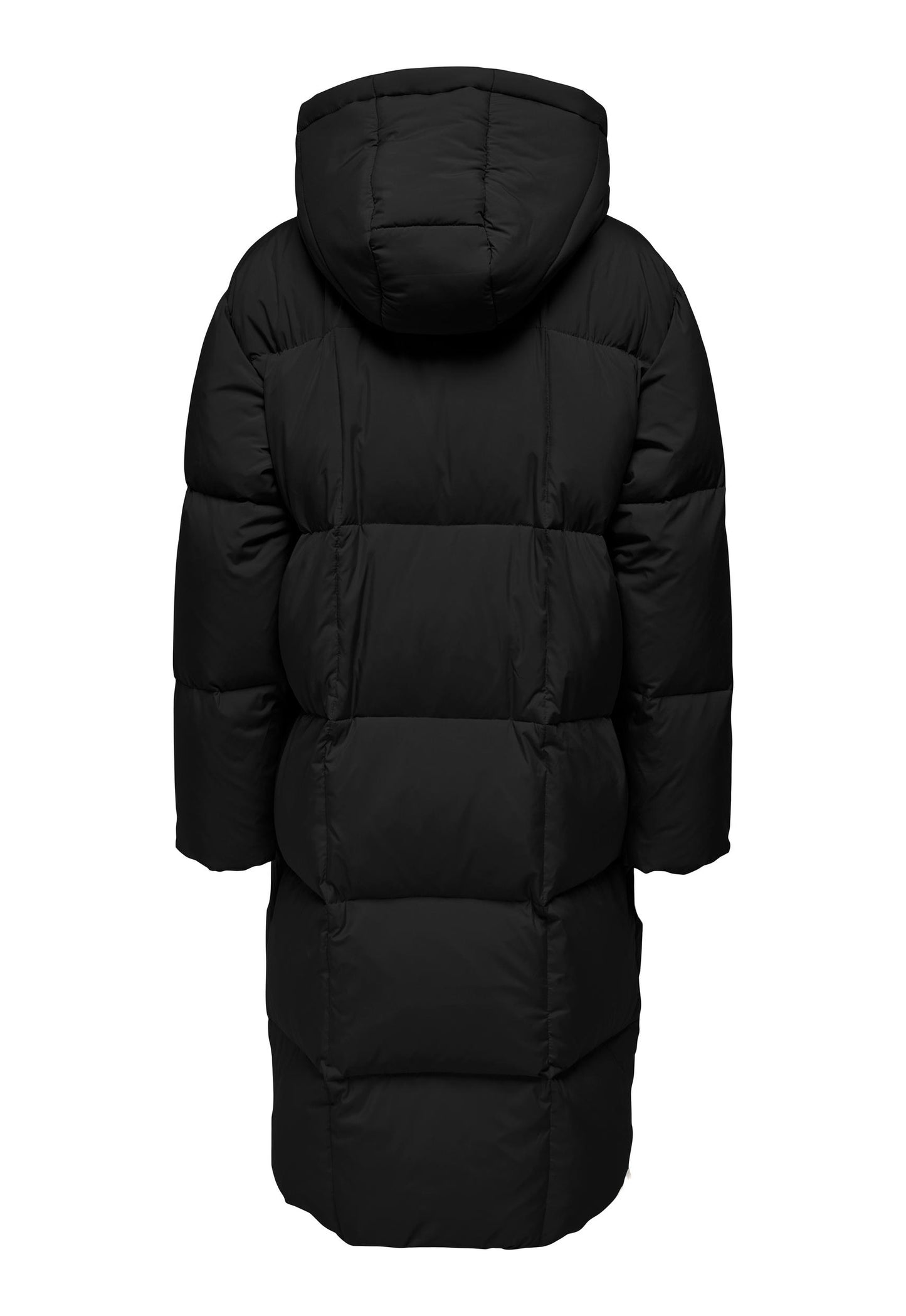 
                  
                    ONLY Premium Vilma Midi Down Puffer Coat with Hood in Black - One Nation Clothing
                  
                
