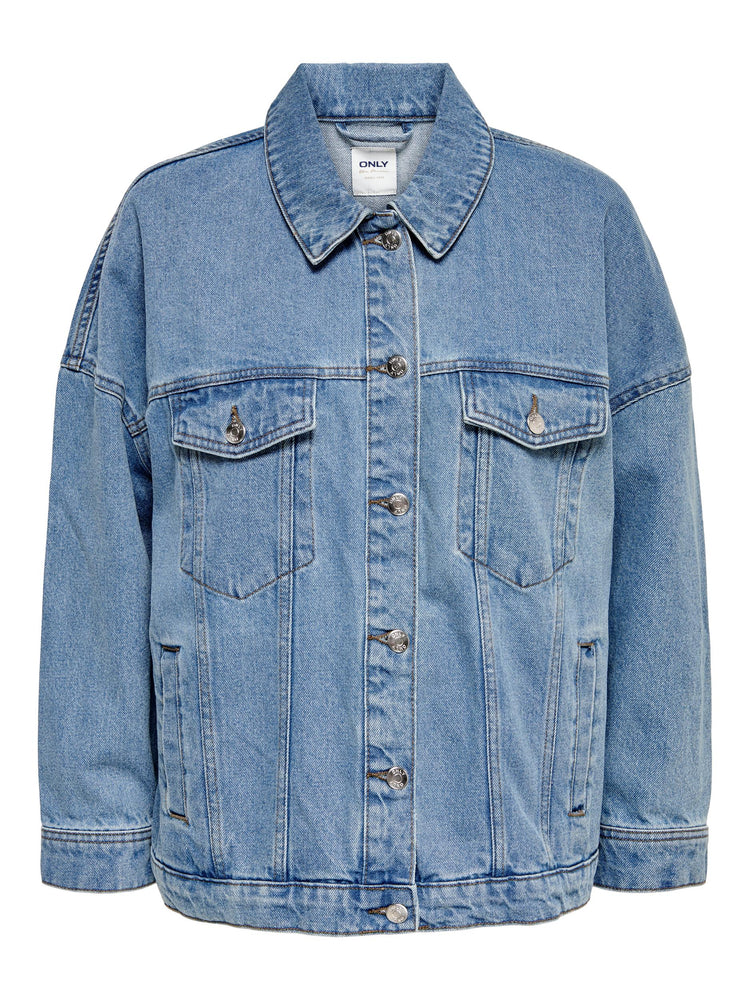 
                  
                    ONLY Safe Vintage Boyfriend Fit Oversized Denim Jacket in Blue Wash - One Nation Clothing
                  
                