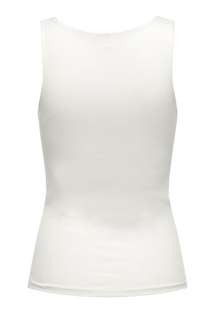 
                  
                    ONLY Double Layer Stretch Reversible Top with Scoop Square Neckline in Soft Cream - One Nation Clothing
                  
                