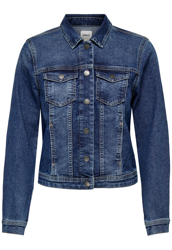ONLY Westa Classic Denim Jacket in Dark Blue | One Nation Clothing ONLY ...