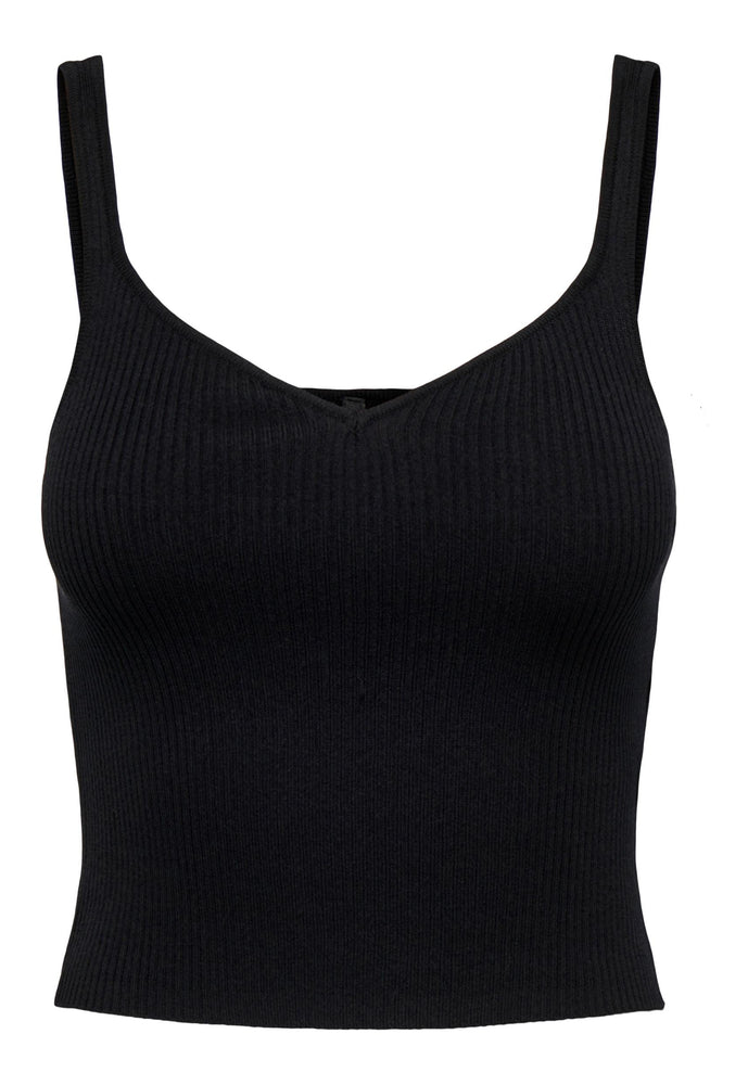 
                  
                    ONLY Miri Ribbed Knit Sweetheart Tank Top Vest in Black - One Nation Clothing
                  
                