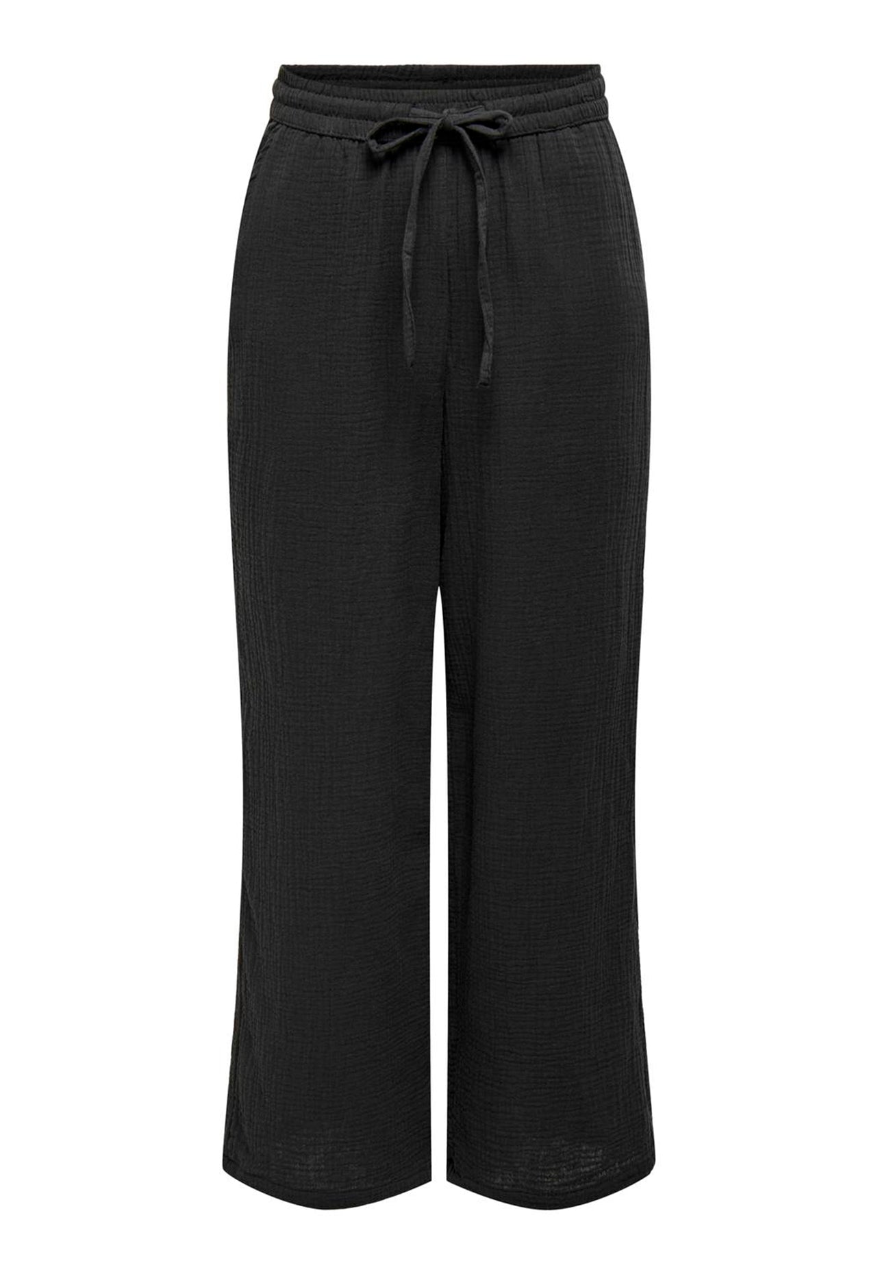 
                  
                    ALLEEN Thyra combi-set broek met hoge taille en kaasdoek in gewassen zwart - One Nation Clothing
                  
                