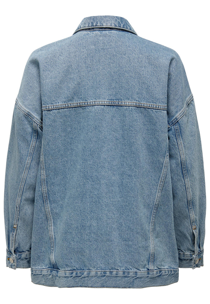
                  
                    ONLY Fancy Vintage Boyfriend Fit Oversized Denim Jacket in Blue Wash - One Nation Clothing
                  
                