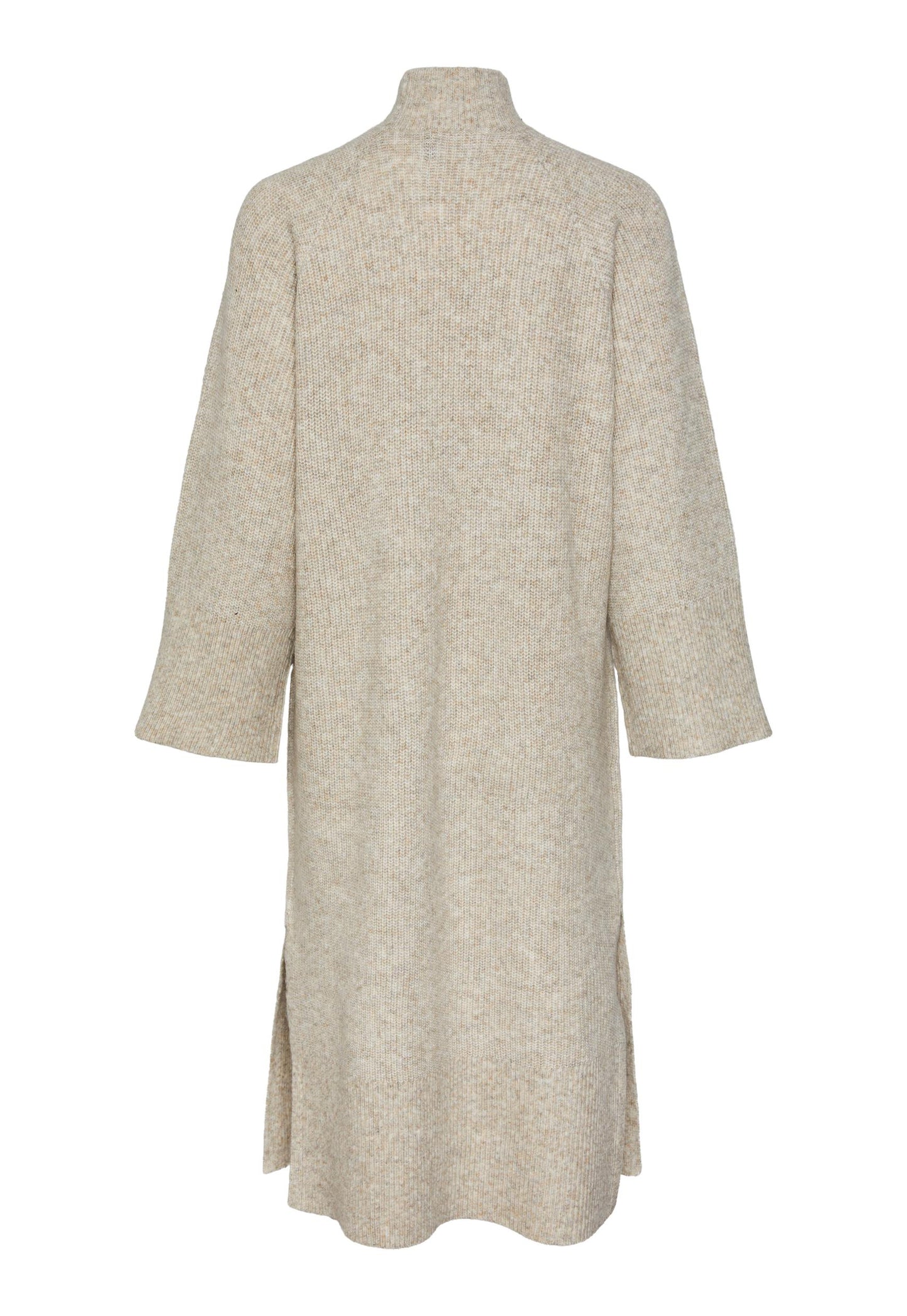 
                  
                    PIECES Jade Oversized Chunky Knit Long Sleeve High Neck Jumper Dress in Cream Melange - One Nation Clothing
                  
                