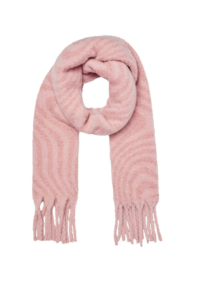 
                  
                    VERO MODA Gabby Oversized Brushed Scarf with Abstract Swirls Tassels in Dusky Pink - One Nation Clothing
                  
                