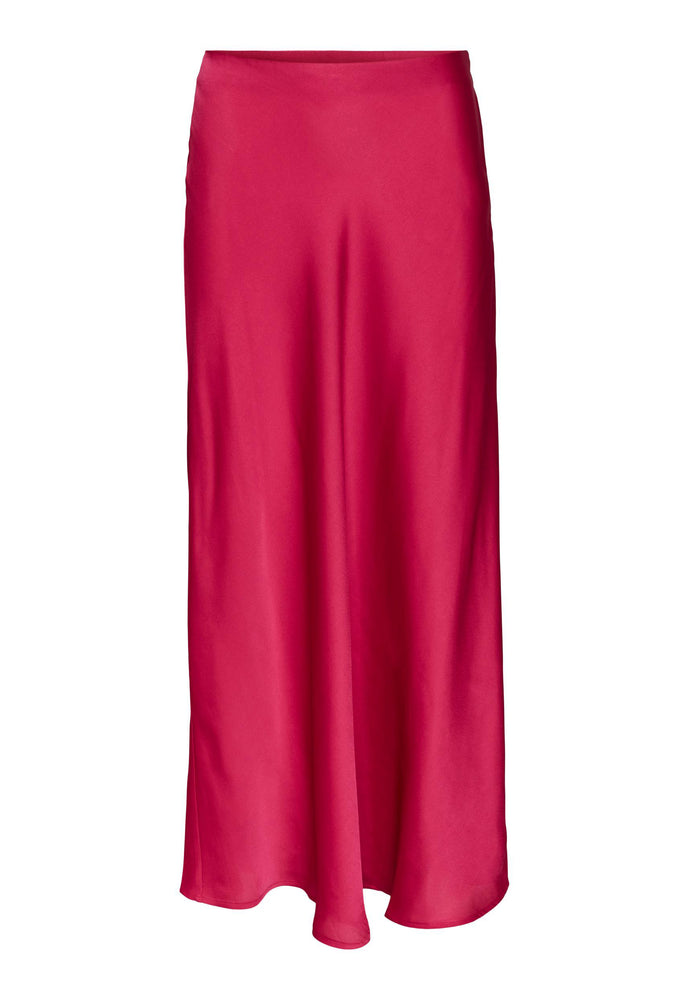 
                  
                    VERO MODA Heart Bias Cut Satin Midi Slip Skirt in Fuchsia Pink - One Nation Clothing
                  
                