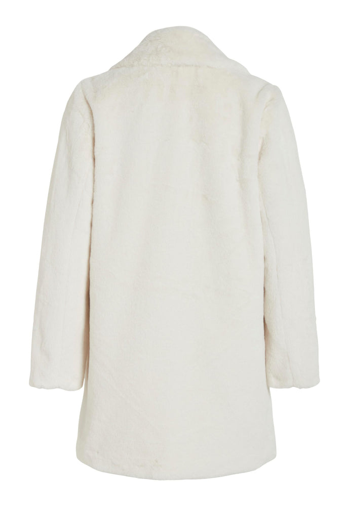 
                  
                    VILA New Ebba Vintage Style Faux Fur Midi Coat with Collar in Soft Cream - One Nation Clothing
                  
                