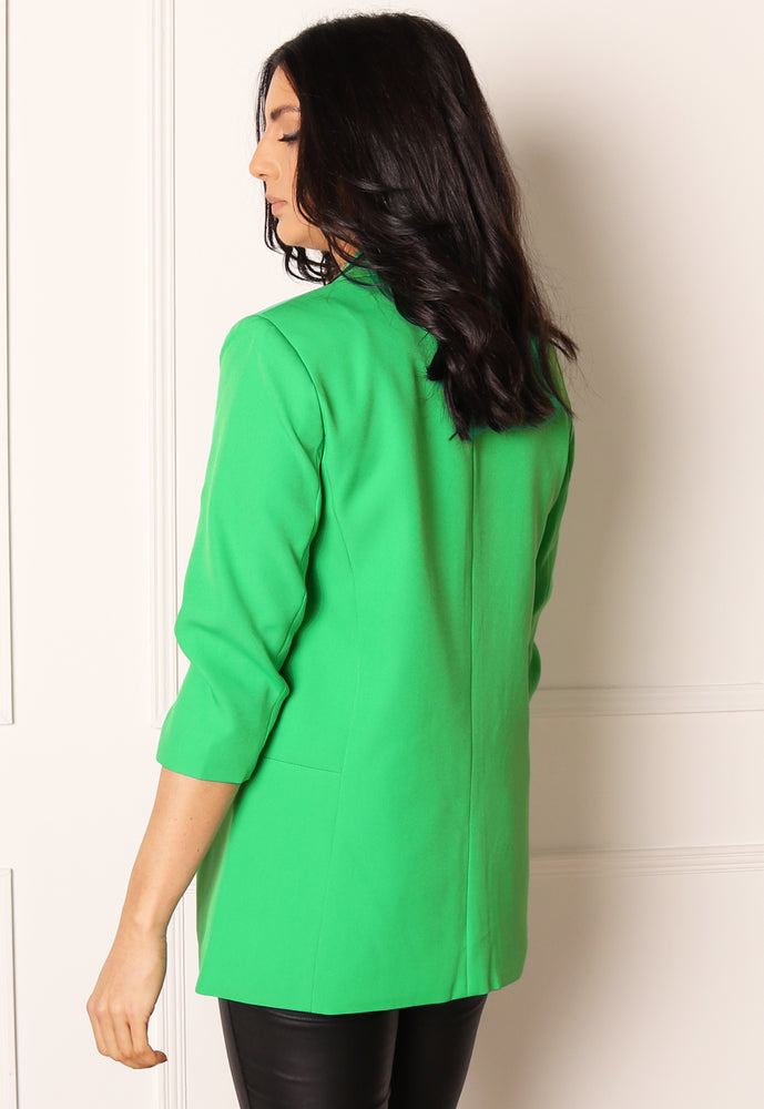 
                  
                    ONLY Elly Ruched Sleeve Open Blazer in Green - One Nation Clothing
                  
                