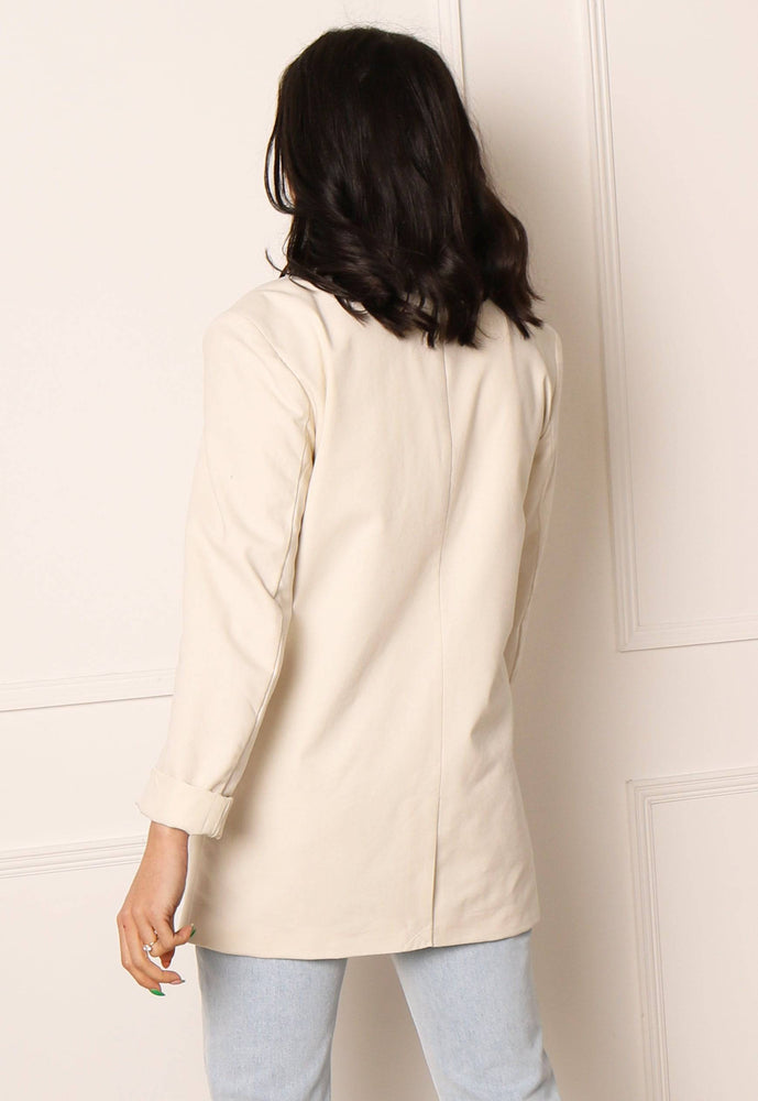 
                  
                    VILA Somma Oversized Linen Blazer in Soft Beige - One Nation Clothing
                  
                