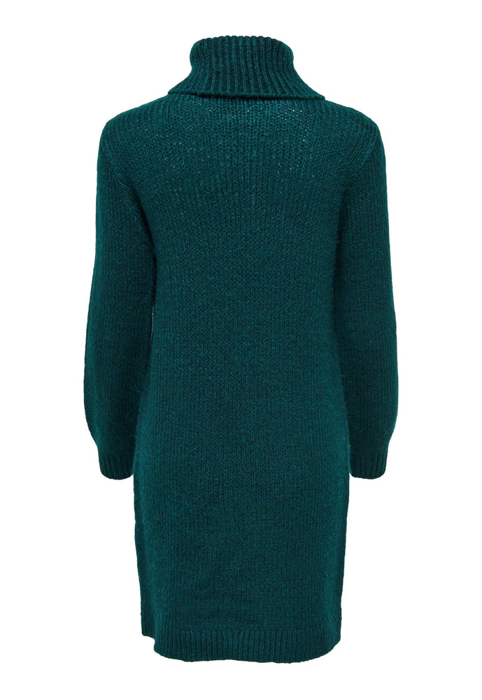 
                  
                    JDY Dinea Chunky Knit Rollneck Tunic Jumper Dress in Teal Green - One Nation Clothing
                  
                