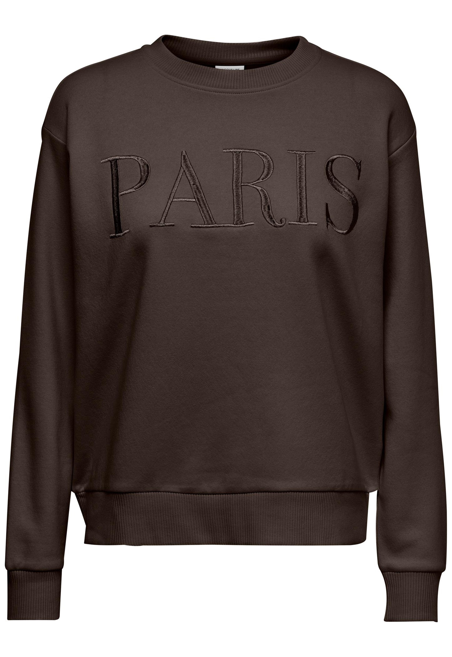 
                  
                    ONLY Paris Embroidered Slogan Sweatshirt in Chocolate Brown - One Nation Clothing
                  
                