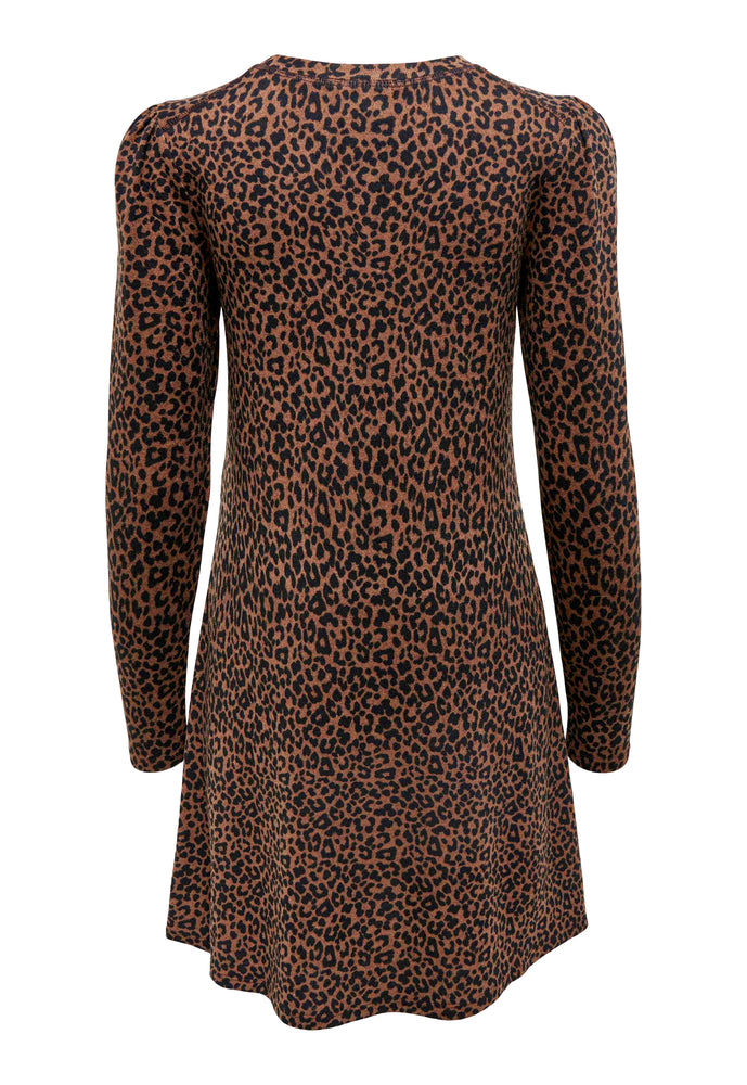 
                  
                    JDY Tonsy Leopard Print Swing Mini Dress in Brown & Black - One Nation Clothing
                  
                