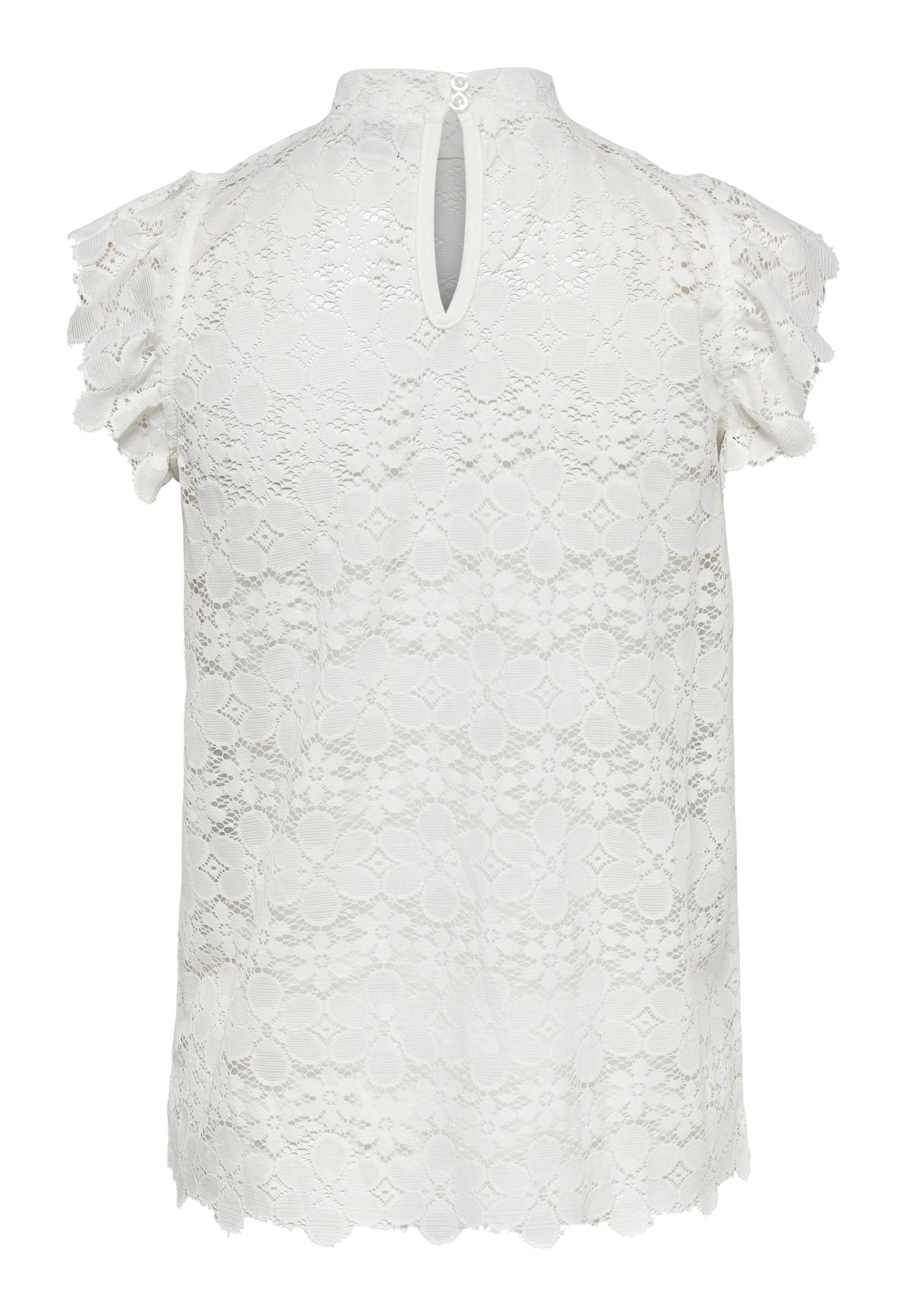 
                  
                    JDY Blond High Neck Lace Top in Soft Cream - One Nation Clothing
                  
                
