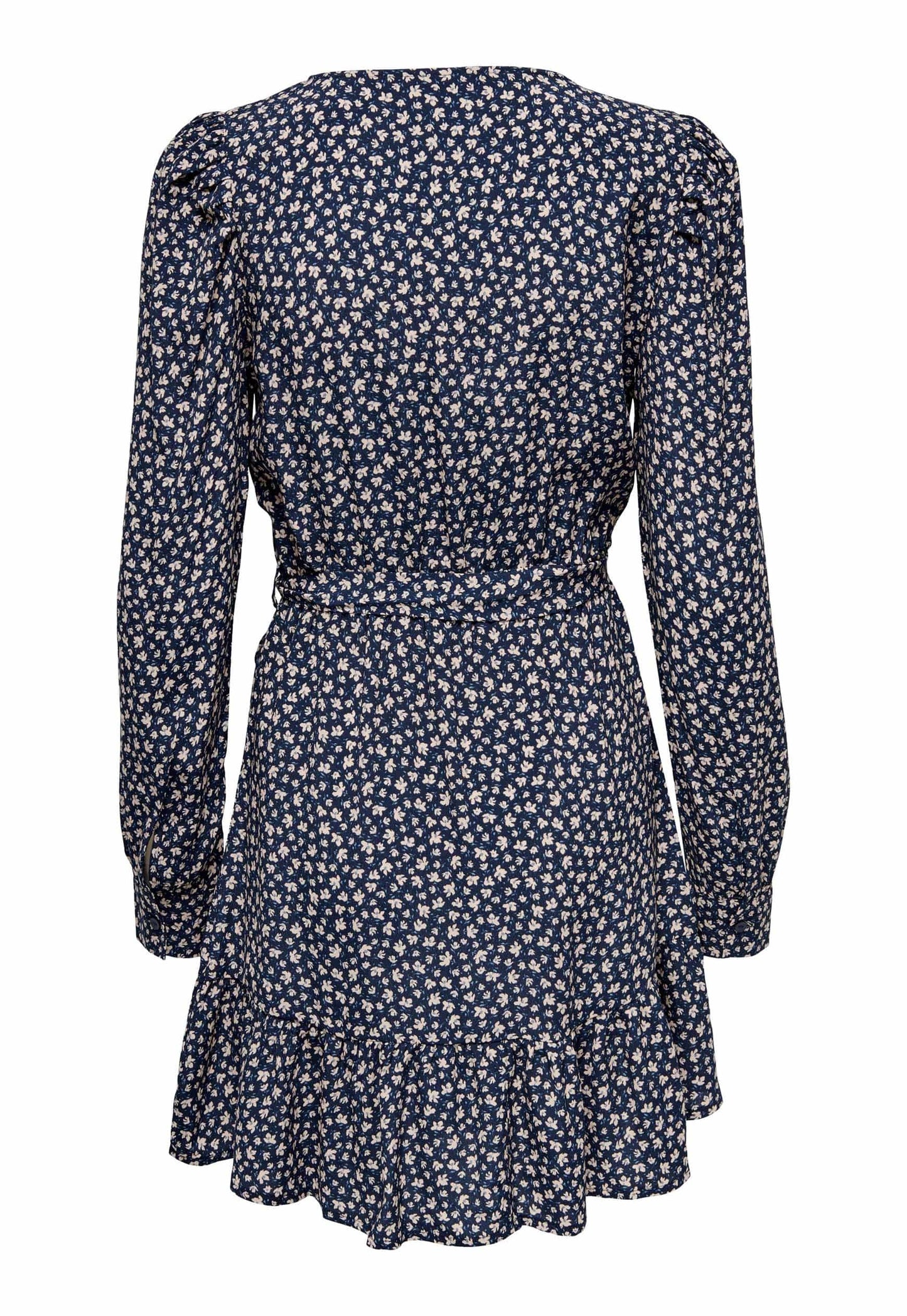 
                  
                    JDY True Ditsy Floral Long Sleeve Mini Frill Wrap Dress in Blue & Pink - One Nation Clothing
                  
                