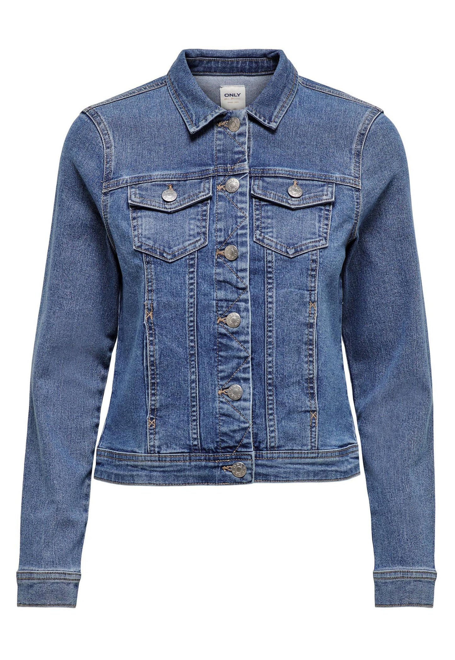 
                  
                    ONLY Wonder Classic Denim Jacket in Mid Blue - One Nation Clothing
                  
                