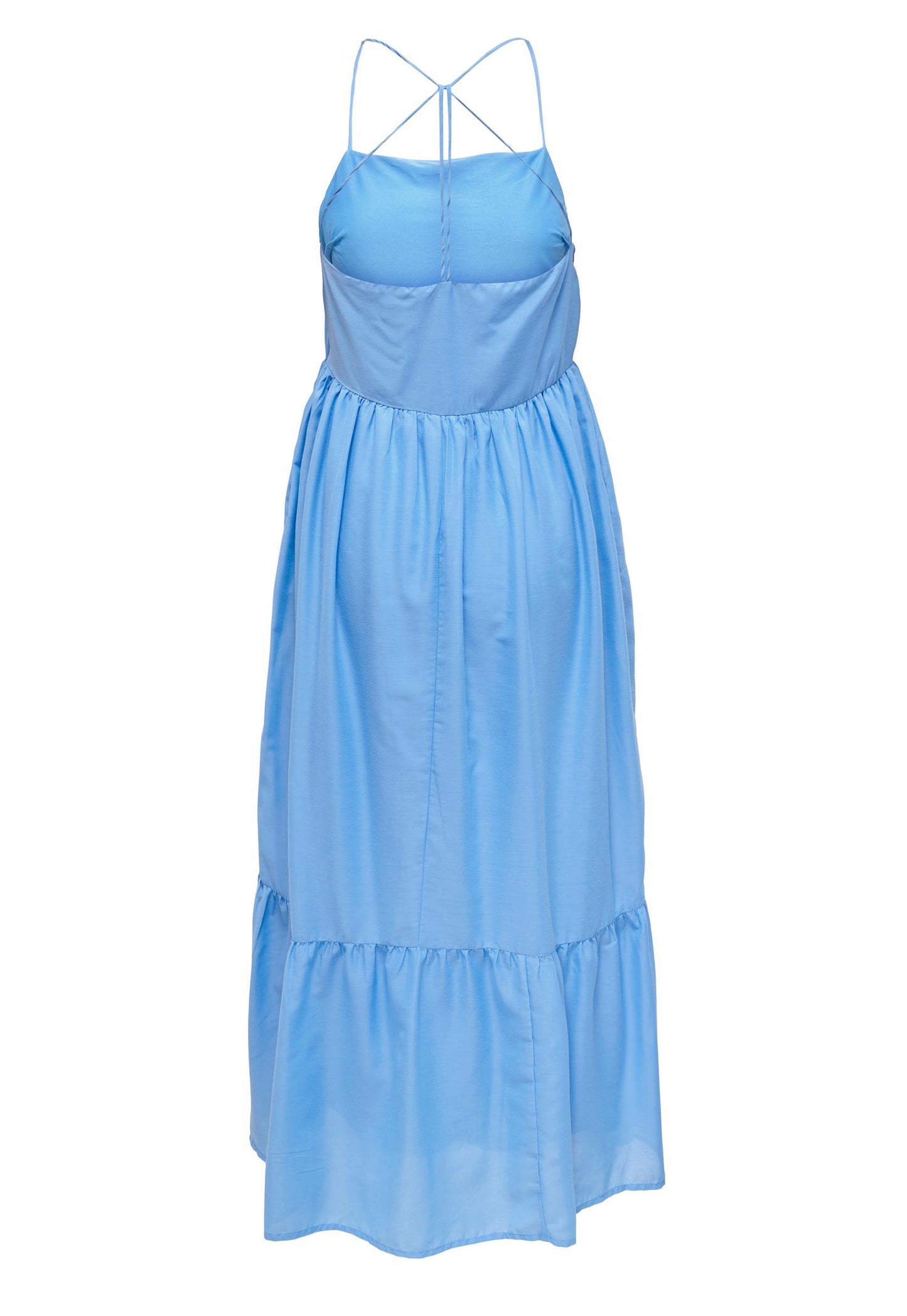 
                  
                    ONLY Monika Strappy Back Floaty Maxi Dress in Blue - One Nation Clothing
                  
                