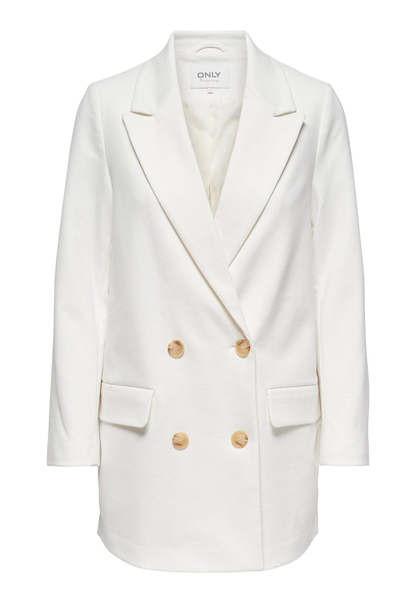 
                  
                    ONLY Charlotte Oversized Double Breasted Blazer in White - One Nation Clothing
                  
                