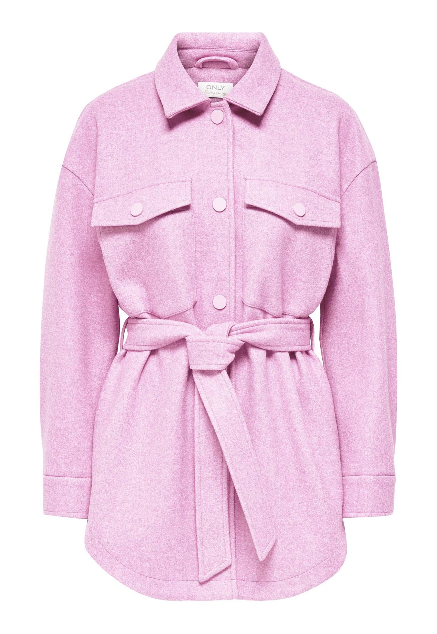 
                  
                    ONLY Emma Belted Workwear Shacket in Lilac Pink - One Nation Clothing
                  
                