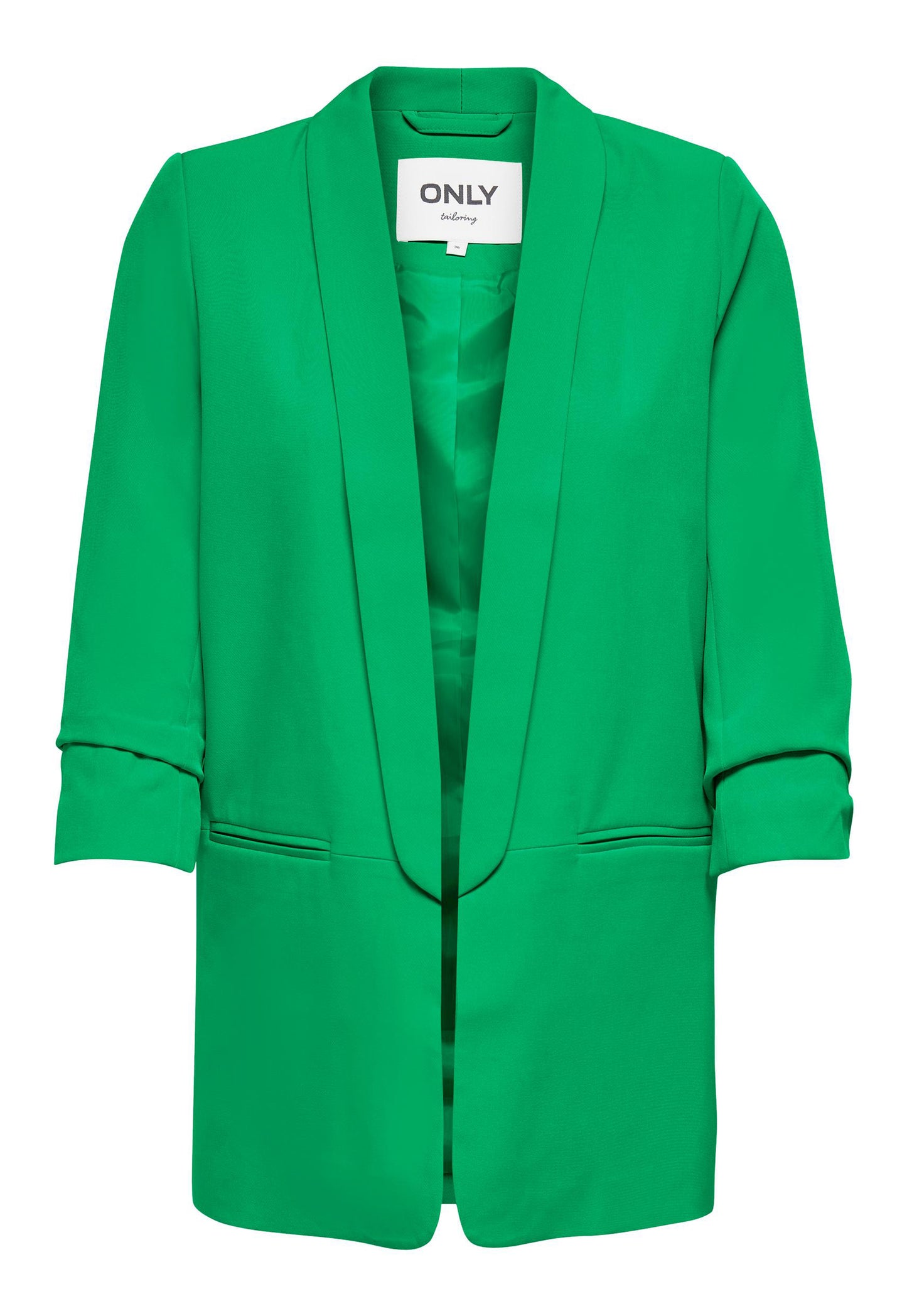 
                  
                    ONLY Elly Ruched Sleeve Open Blazer in Green - One Nation Clothing
                  
                