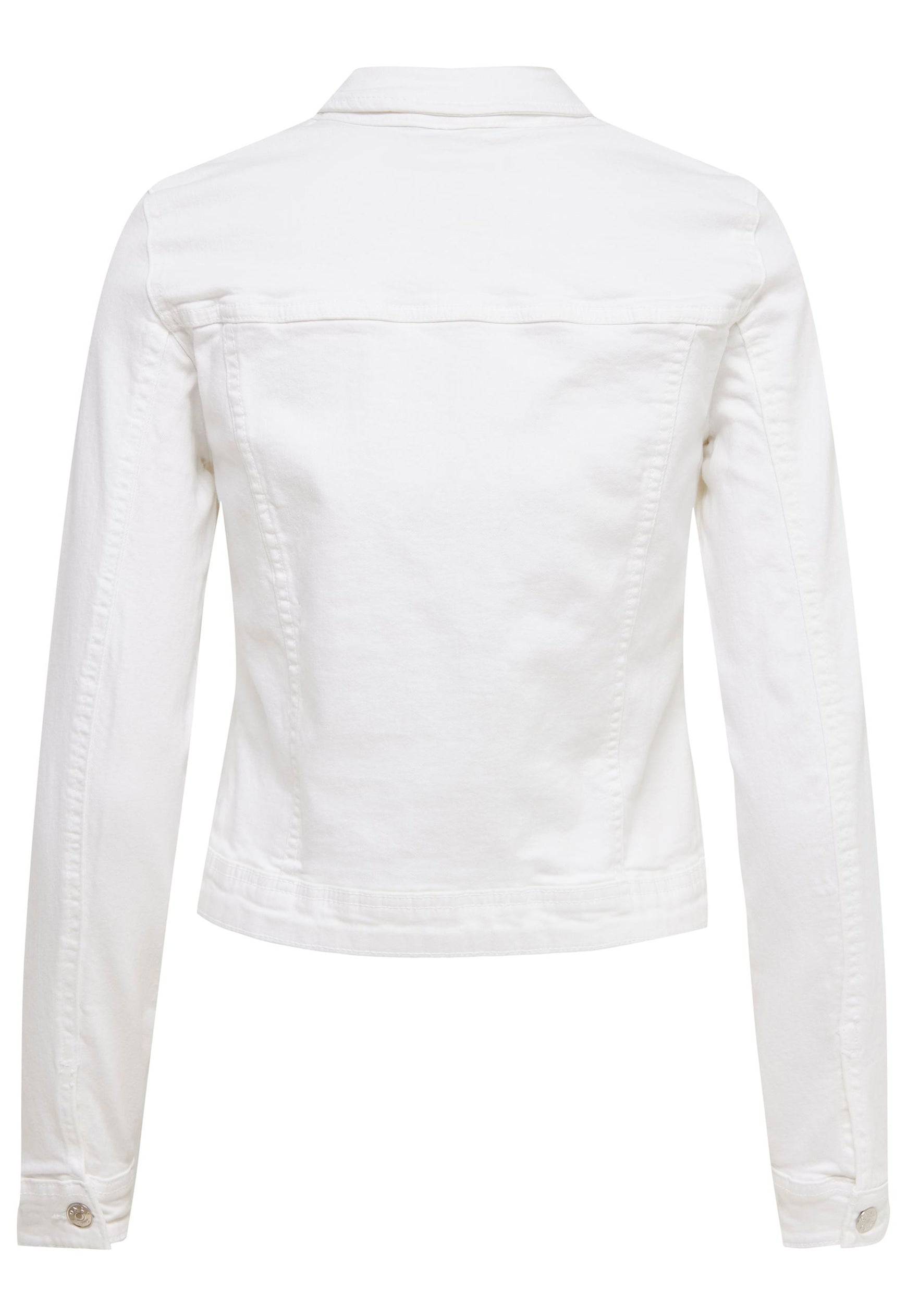 ONLY Tia Classic Denim Jacket in White | One Nation Clothing ONLY ...