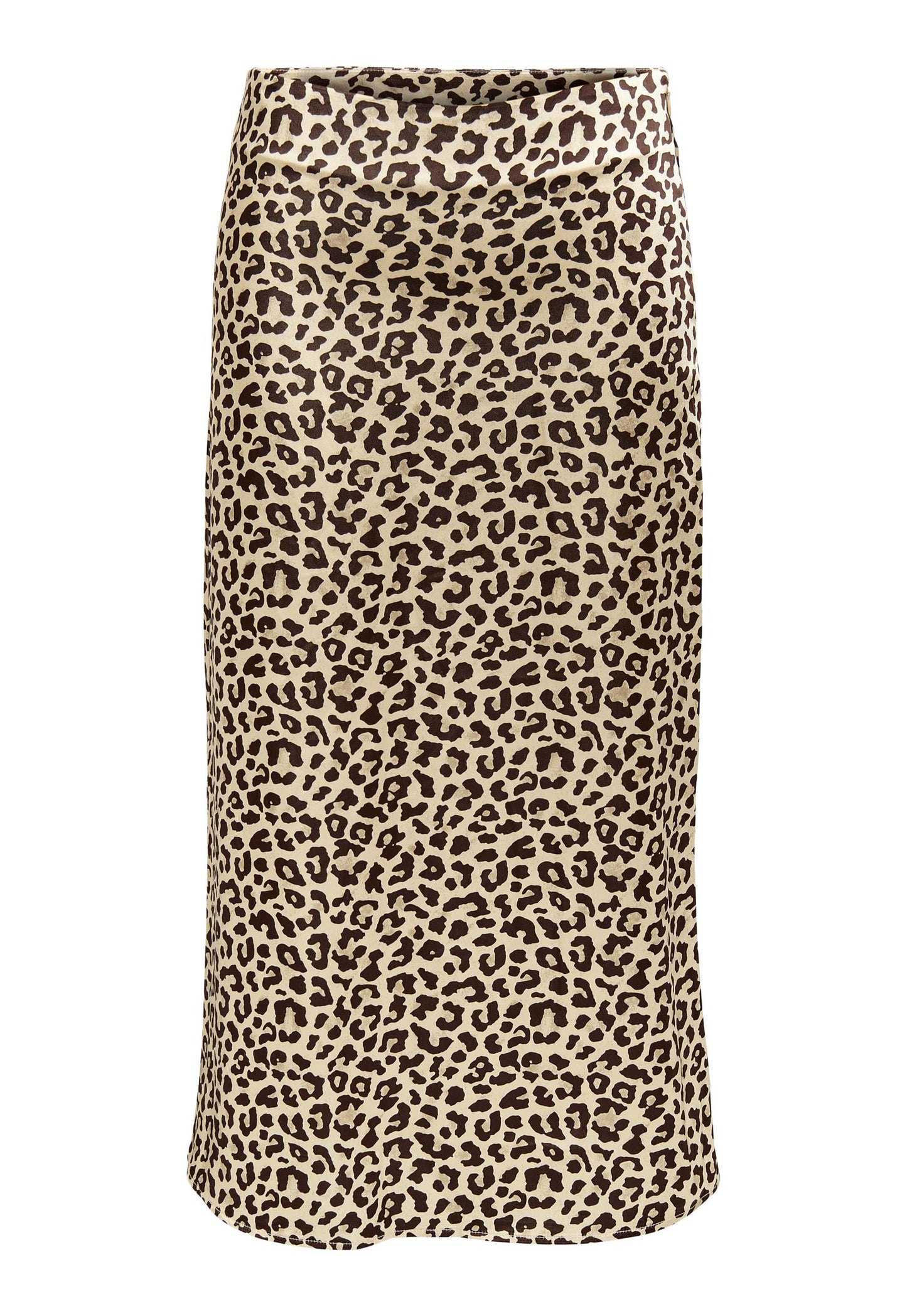 
                  
                    ONLY Mayra Leopard Print Satin Midi Slip Skirt in Beige & Black - One Nation Clothing
                  
                