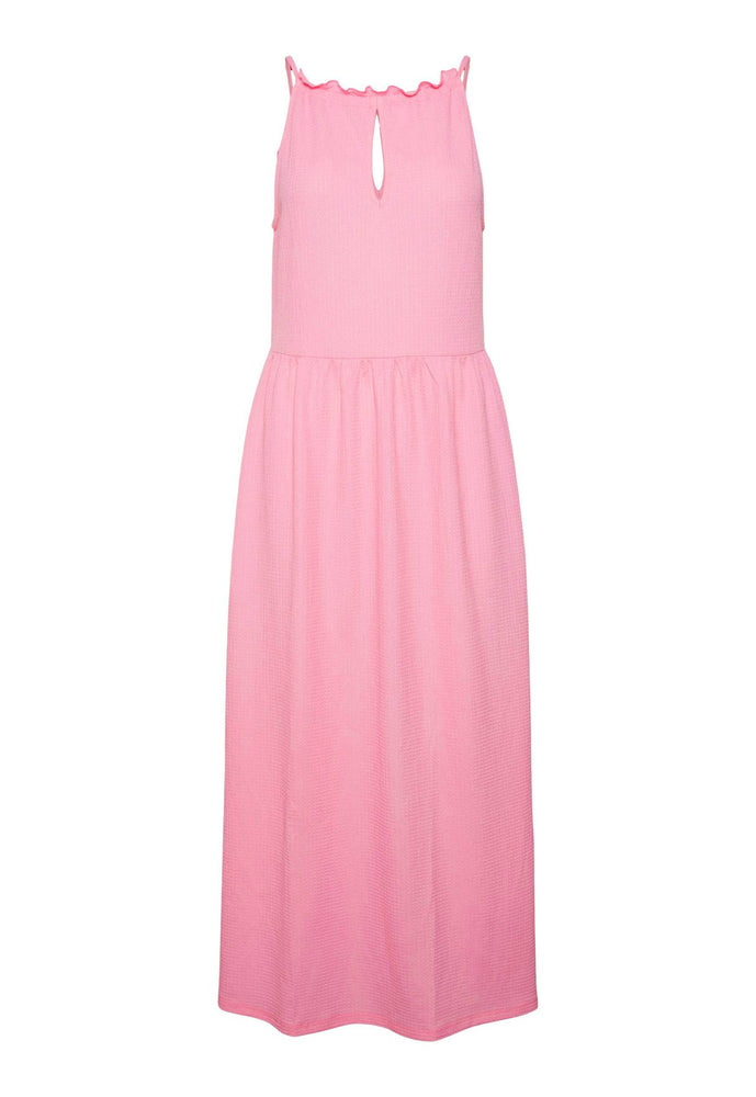 
                  
                    VERO MODA Loa Halter Neck Beachy Maxi Dress in Pink - One Nation Clothing
                  
                