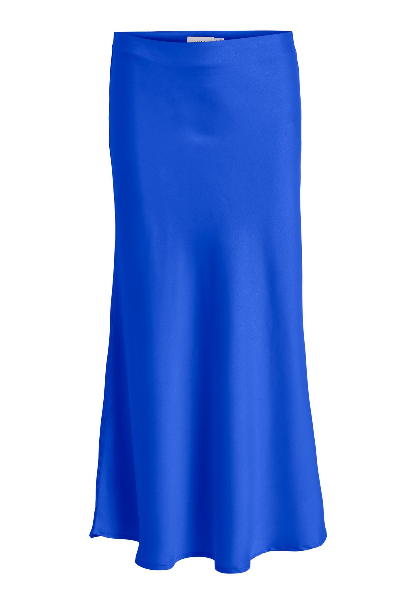 VILA Michu Bias Cut Satin Midi Slip Skirt in Cobalt Blue | One Nation ...