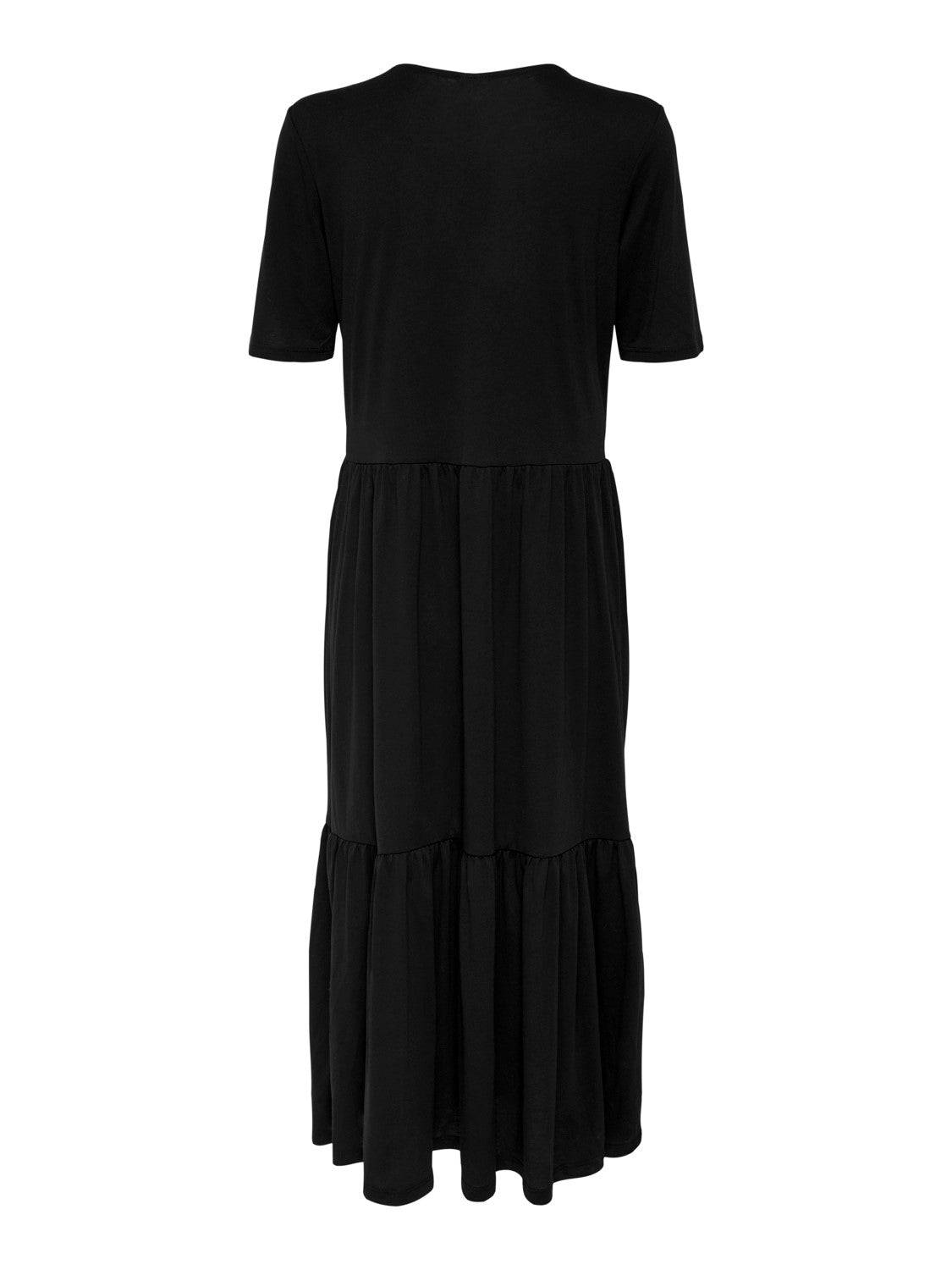 
                  
                    JDY Tiered Jersey Midi Summer Dress in Black - One Nation Clothing
                  
                